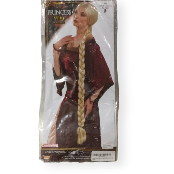 New Adult/Teen Long Blonde Princess Costume Wig - Picture 7 of 7